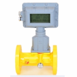 Vortex precession gas flow meter